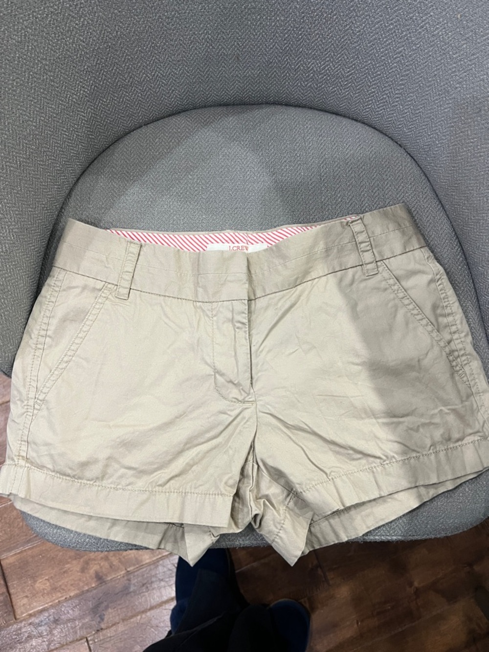 J. Crew Women's Light Khaki Cotton Bermuda Shorts